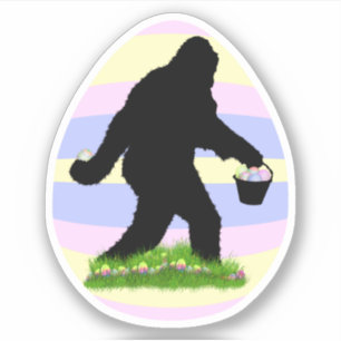 Påsk Sasquatch Klistermärken