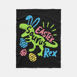 Påsk Saurus Rex Bunny Dinosaur Egg Hunting Manar W Fleecefilt