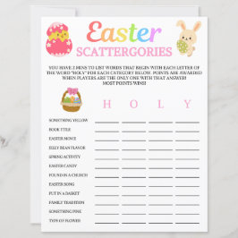 Påsk Scattergories-spel