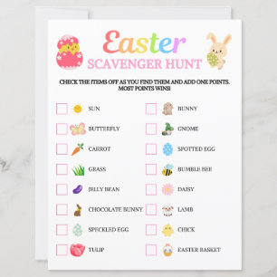 Påsk Scavenger Hunt Game