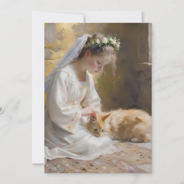 Påsk Scene A - Oljor Julkort (Framsida)