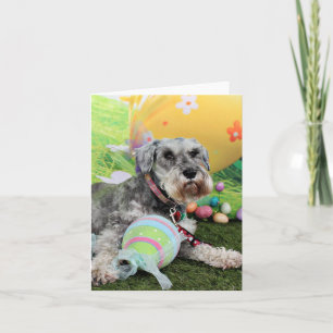 Påsk - Schnauzer - Fergie Helgkort
