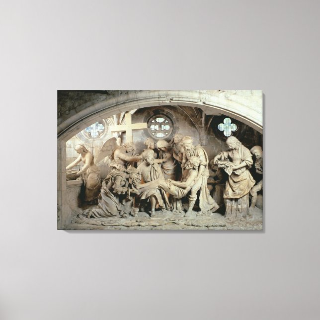 Påsk Sepulcher, 1554-64 (sten) Canvastryck (Framsida)