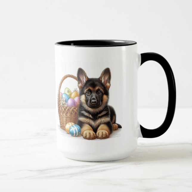 Påsk Shepherd Valp Mugg (Höger)