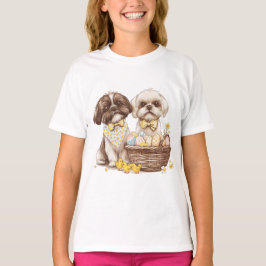 Påsk Shih Tzu Hundar T Shirt
