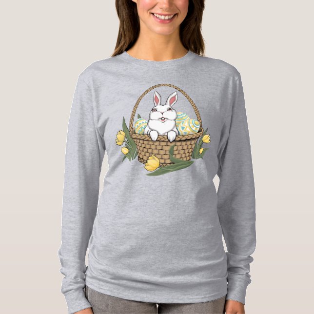 Påsk Shirt Cute Påskhare Shirt Storlek 14-28 Tröja (Framsida)