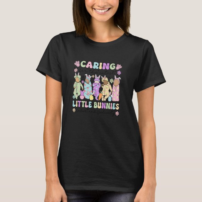 Påsk Sjuksköterska för Förlossning T Shirt (Framsida)