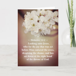 Påsk-skript Tittar till Jesus Vår blommor Helgkort