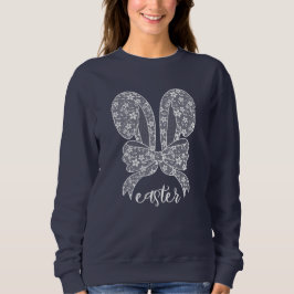 Påsk Snöre Bunny Snöre Öron Snöre Bow Glad påsk T Shirt