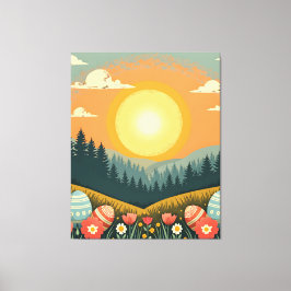 Påsk Soluppgång liggande Canvastryck