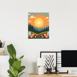 Påsk Soluppgång liggande Poster