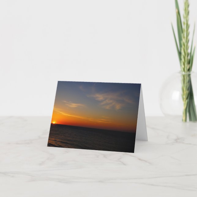 Påsk Soluppgång över Atlanten Helgkort (Framsida)