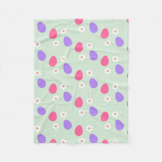 Påsk sömlös mönster. Ägg och blommor av färgad Fleecefilt