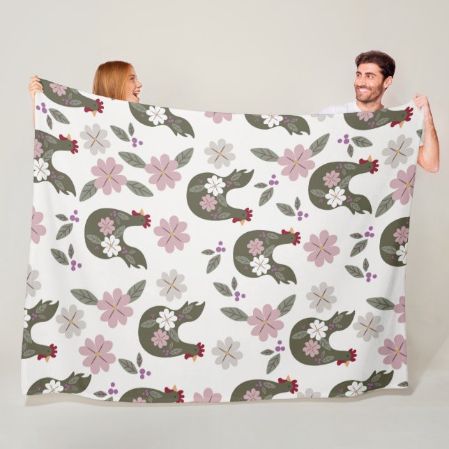 Påsk sömlös mönster med kyckling. fleecefilt (På plats)