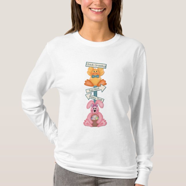 Påsk-spårskyltssignatur Tee Shirt (Framsida)