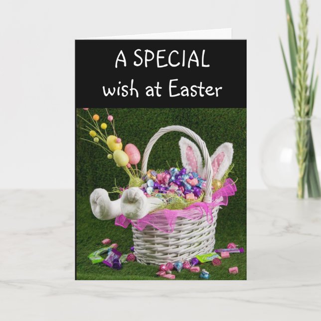 "PÅSK" SPECIAL *DOTTER*  FRÅN EN SPECIAL KANIN KORT (Framsida)