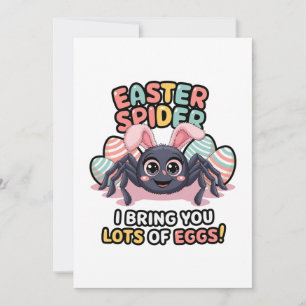 Påsk Spider Julkort