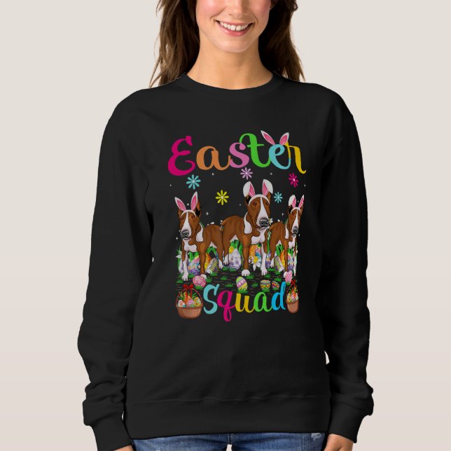 Påsk Squad Bunny Ear Råtta Terrier Hund Lycklig Ea T Shirt (Framsida)