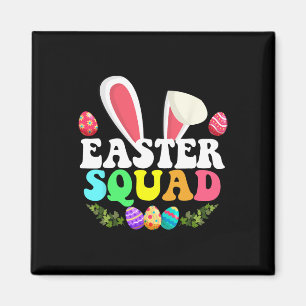 Påsk Squad Family Matching Bunny Egg Hunting Ear Magnet