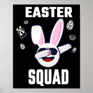 Påsk Squad Family Matching Påsk Day Group Manar Poster