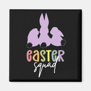Påsk Squad Påskägg Hunt Cute Bunny Magnet