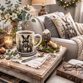 Påsk Steampunk Man Kaffemugg