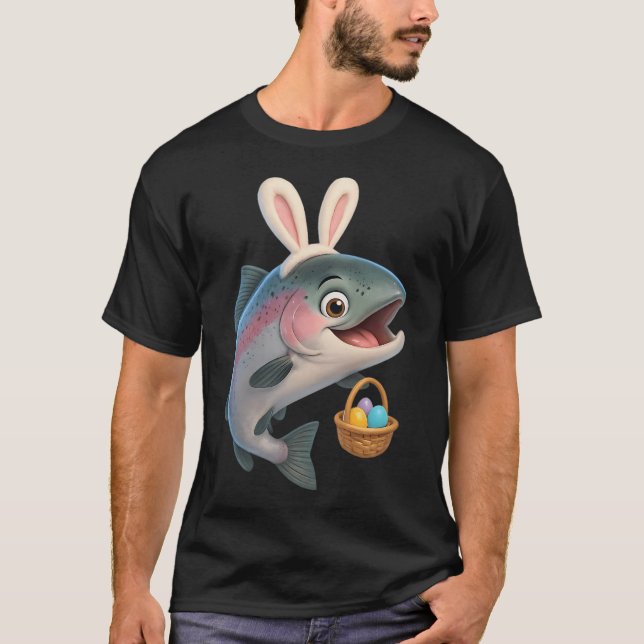 Påsk Steelhead Lax 1 T Shirt (Framsida)