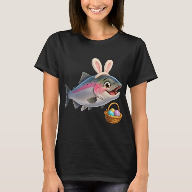 Påsk Steelhead Lax 2 T Shirt (Framsida)