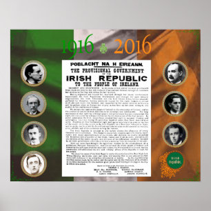 Påsk Stigning 1916-2016 Kommemorativt Poster