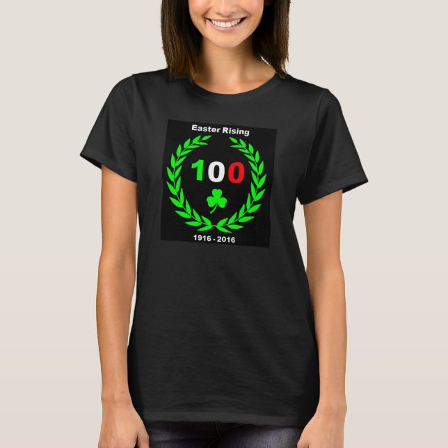 Påsk Stigning hundraårsjubileum - Dam, lång Sleeve Tee Shirt (Framsida)