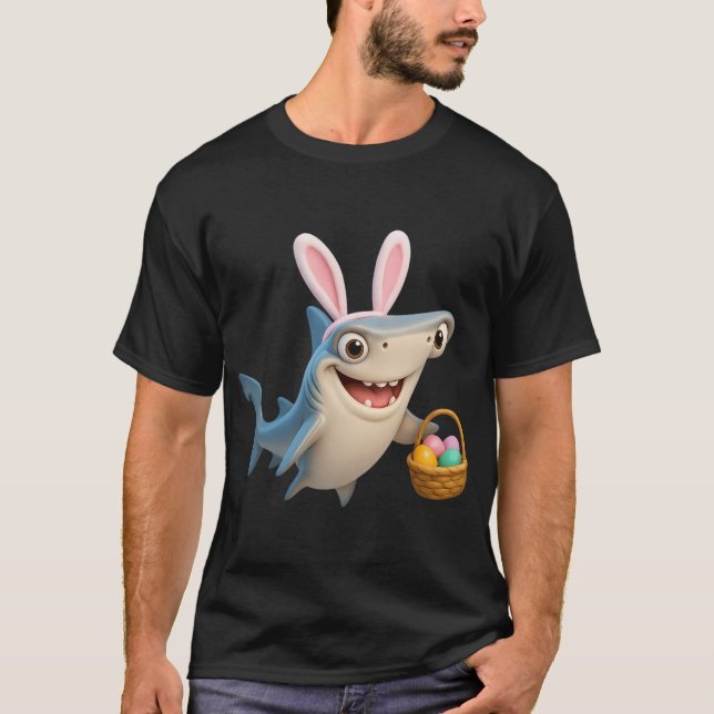 Påsk Stor Hammarhaj T Shirt (Framsida)