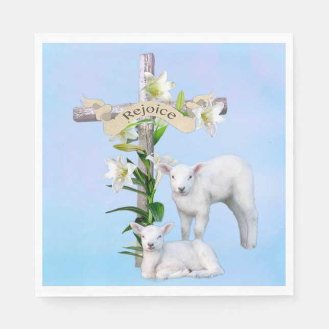 Påsk Sunrise Napkin Pappersservett (Framsidan)