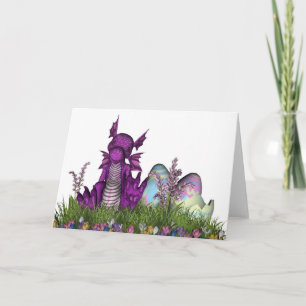 Påsk Surprise Baby Dragon Helgkort