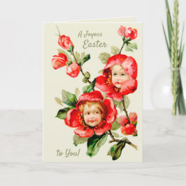 Påsk Sweet Girl Flower fantasy CC1215 Kort