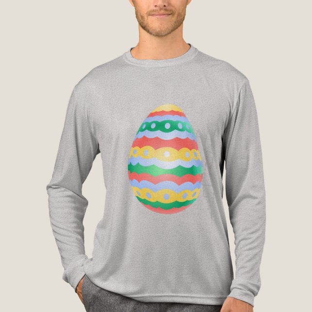 Påsk T-shirt Festlig herr påskäggs skjorta (Framsida)