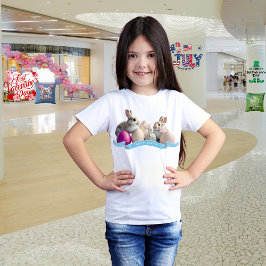 Påsk T-Shirt Två Kaniner & Påskägg