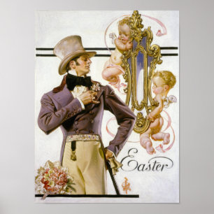 Påsk täcke av Beau Brummel, 1925 av Leyendecker Poster