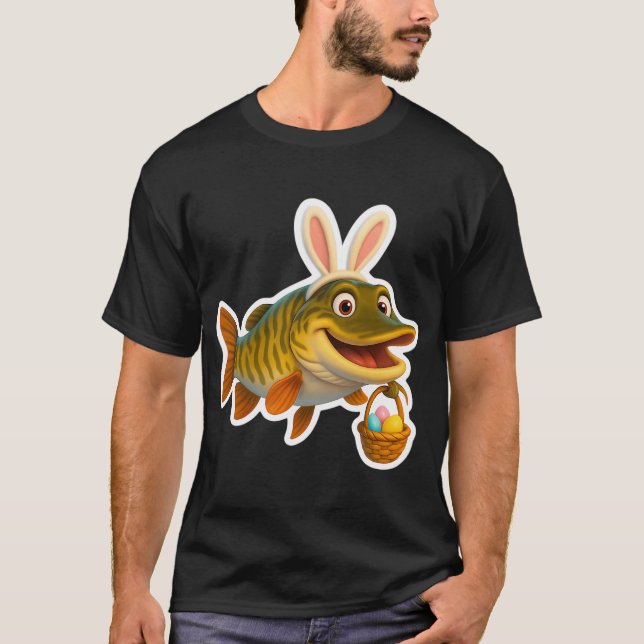 Påsk Tiger Muskellunge T Shirt (Framsida)
