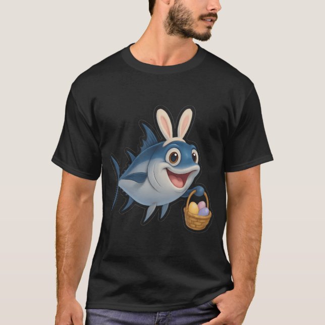 Påsk Tonfisk Albacore T Shirt (Framsida)