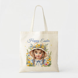 Påsk Tote Bag för Little Girl Tygkasse