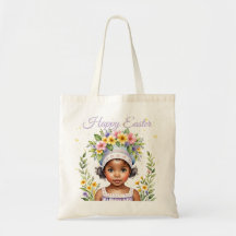 Påsk Tote Bag för Little Girl