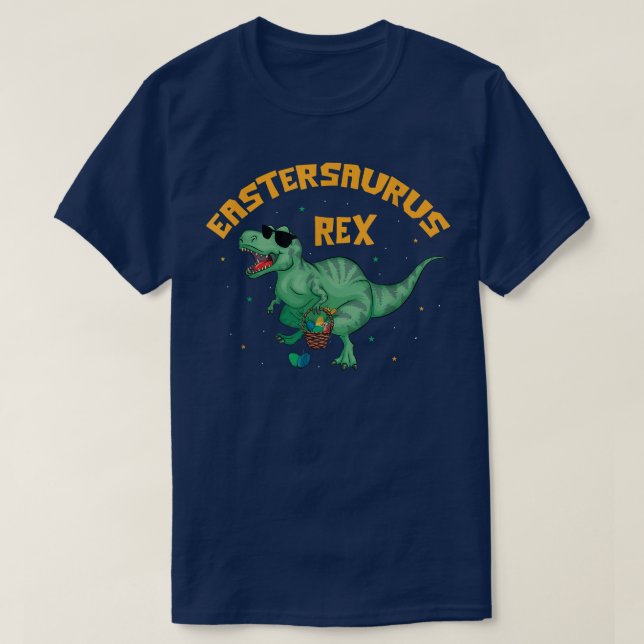 Påsk TRe Dino Påsk Gift Eastersaurus Re Påsk T Shirt (Design framsida)