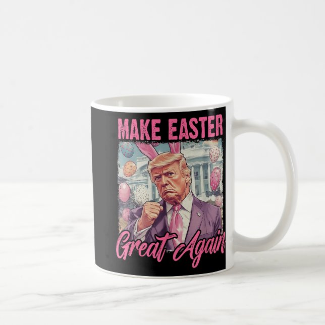 Påsk-trumpen 2025 Gör Påsk Underbart igen roligt t Kaffemugg (Höger)