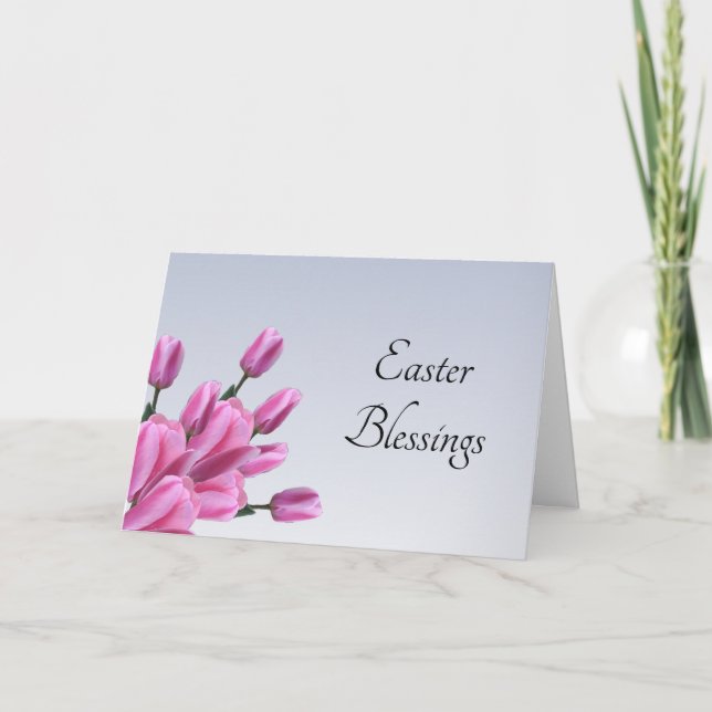 Påsk Tulips Helgkort (Framsida)