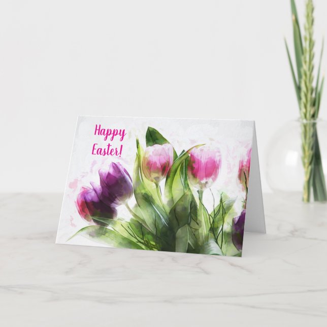 PÅSK TULIPS TACK KORT (Framsida)
