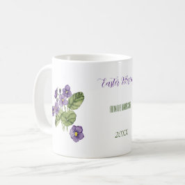 påsk välsignelse lila violett vattenfärg Mugg