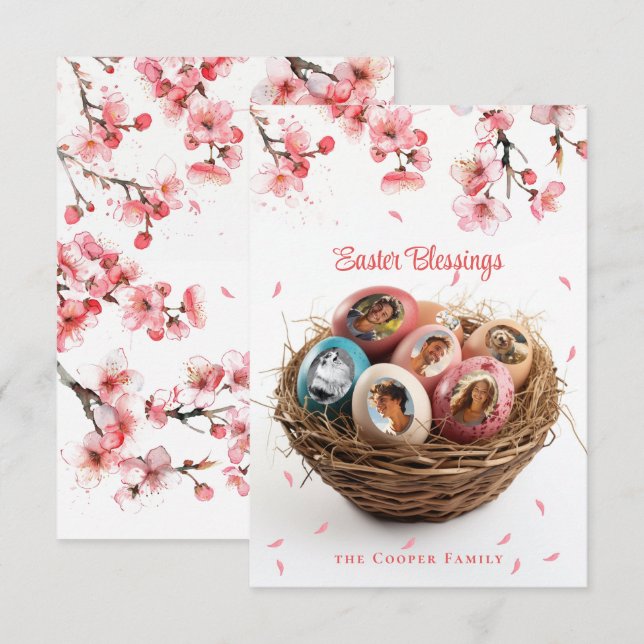 Påsk-välsignelser jag klipper ut Bilder-Helgdag-ko (Fram/baksida)