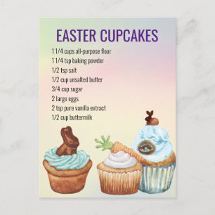 Påsk Vår Cupcake Recept Vykort