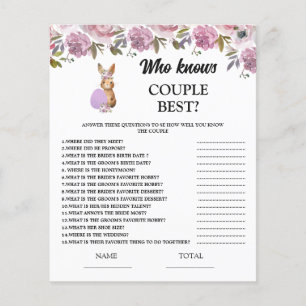Påsk Vem vet par Baby Shower Lek