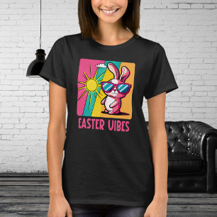 Påsk Vibes - Coola Rosa Bunny med solglasögon T Shirt